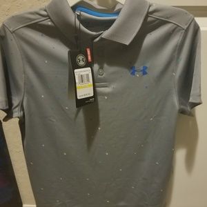 NWT Under Armour Youth Boys Golf Shirt
